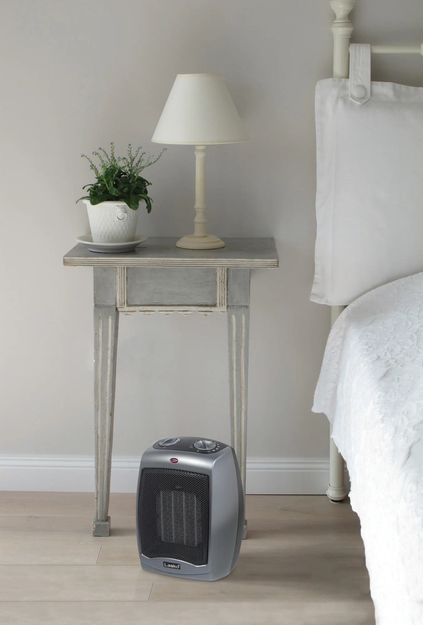 Lasko 1500W 2-Speed Ceramic Space Heater with Tip-Over Safety Switch, 754201, Gray - Image 13