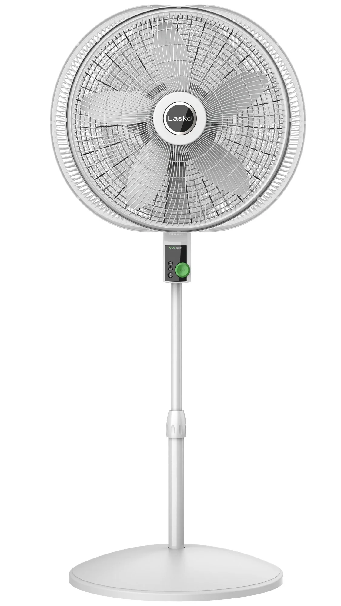 Lasko WhisperForce™ 18" 4-speed EcoQuiet DC Motor Pedestal Fan with Remote & Timer (white, model S18705) - Image 11