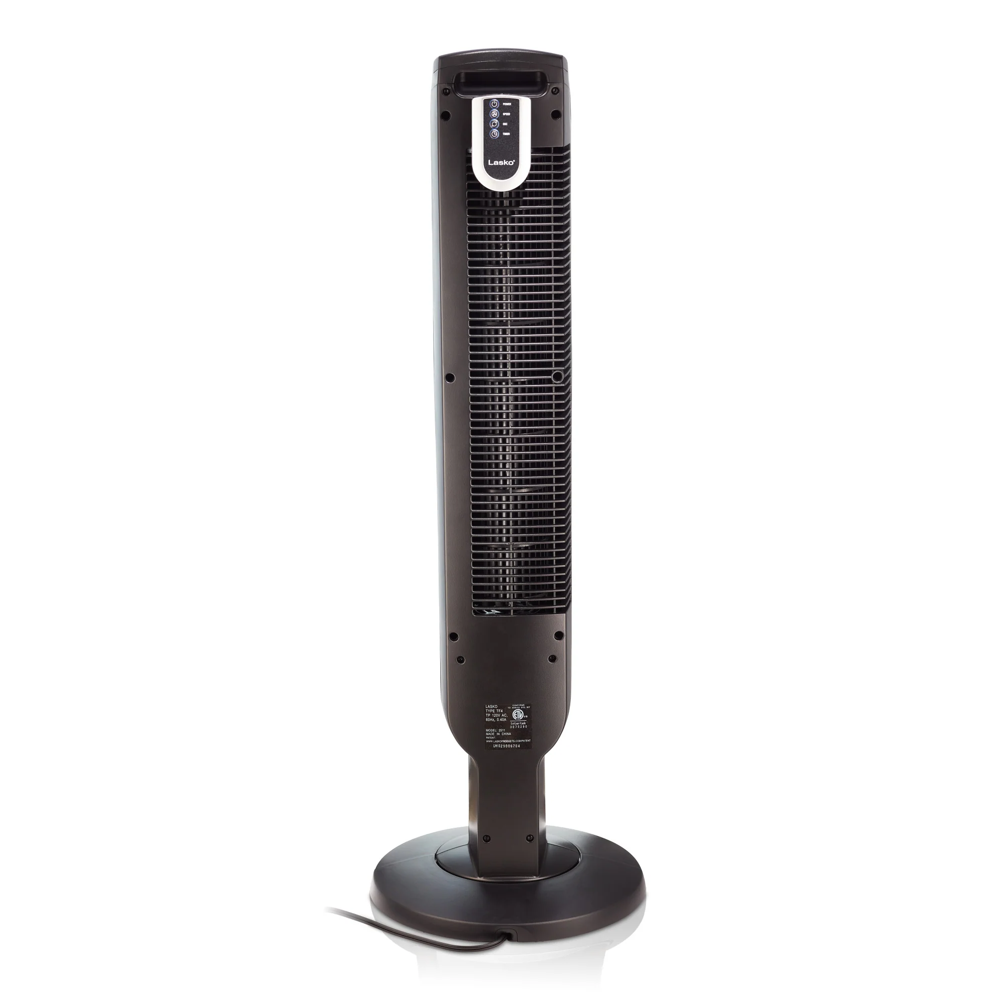 Lasko 36" Tower Fan (3-speed, remote, timer, 60° oscillation, black) - Image 8