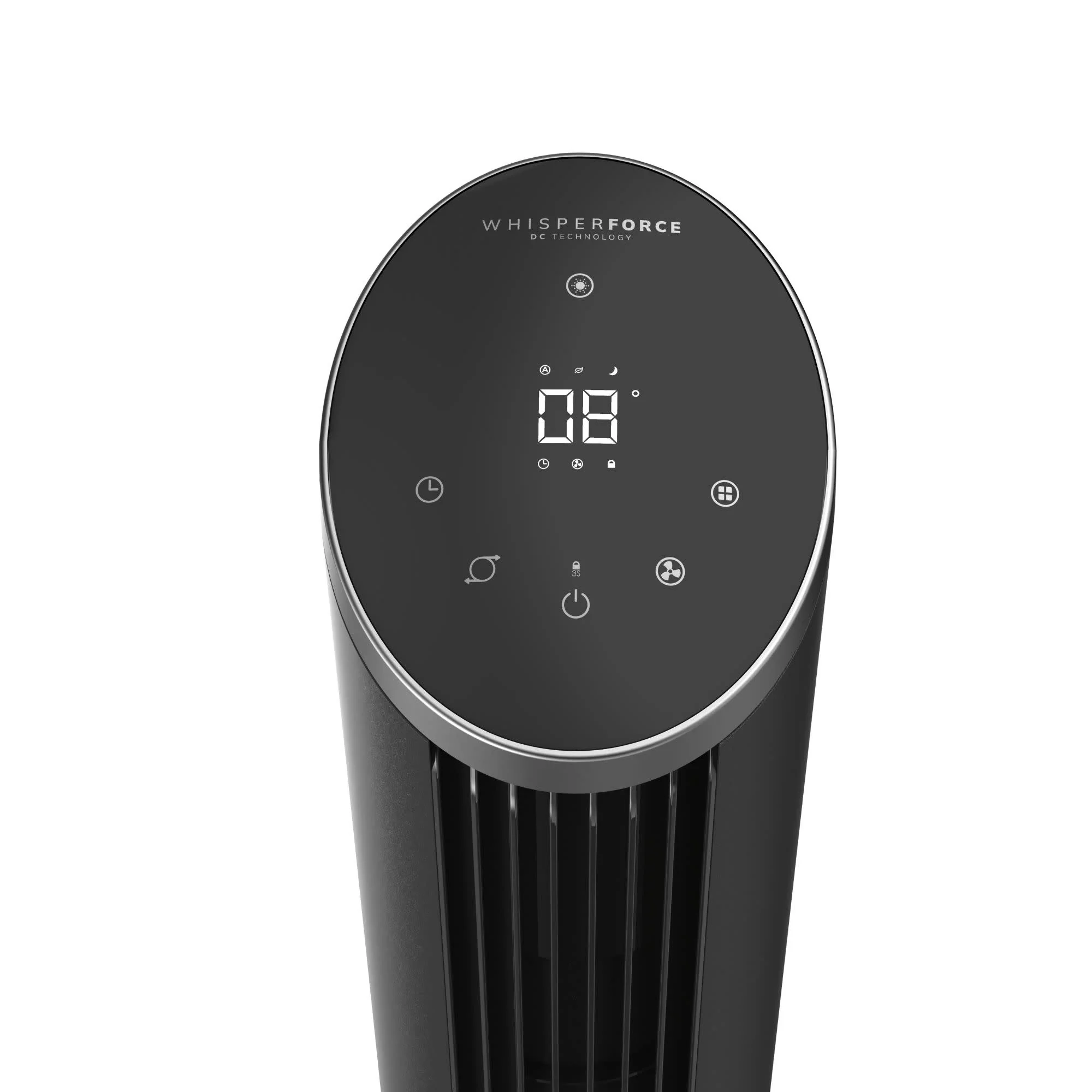 Lasko WhisperForce™ DC 42" Tower Fan (12-speed, remote, black/silver) - Image 11