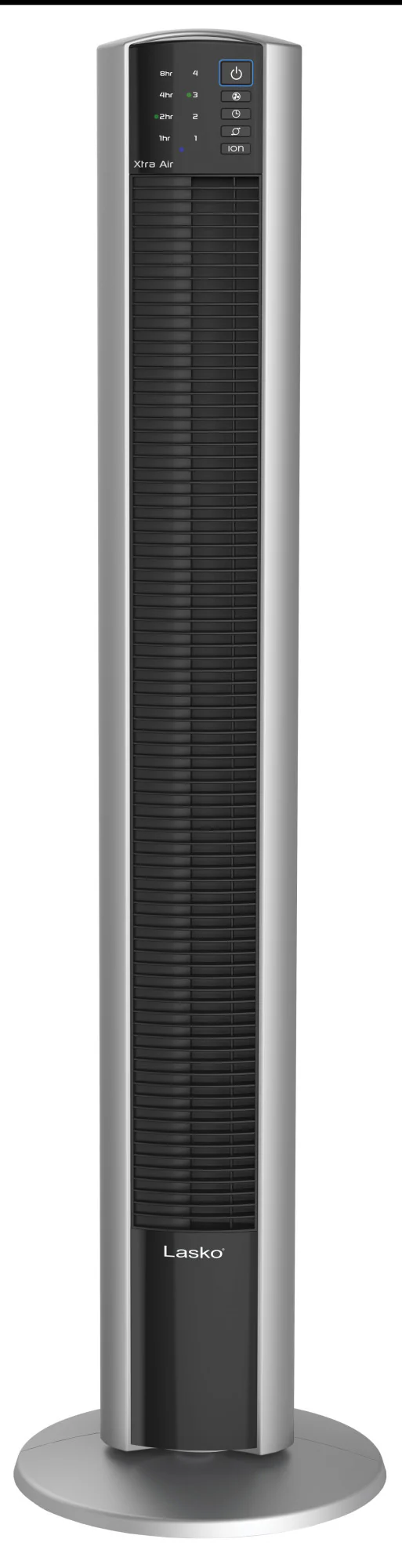 Lasko Xtra Air 48" Tower Fan (4-speed, remote, timer, black/silver) - Image 3