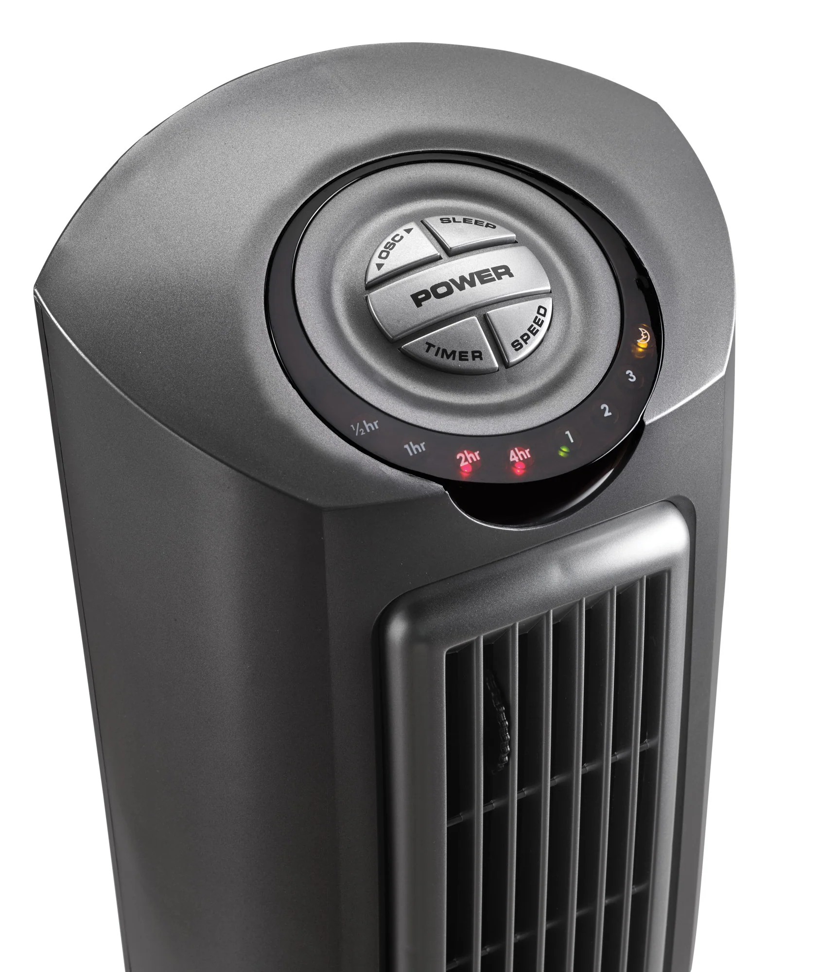 Lasko Space-Saving 3-speed Pedestal Tower Fan with Remote & Timer (gray, model 2535) - Image 9