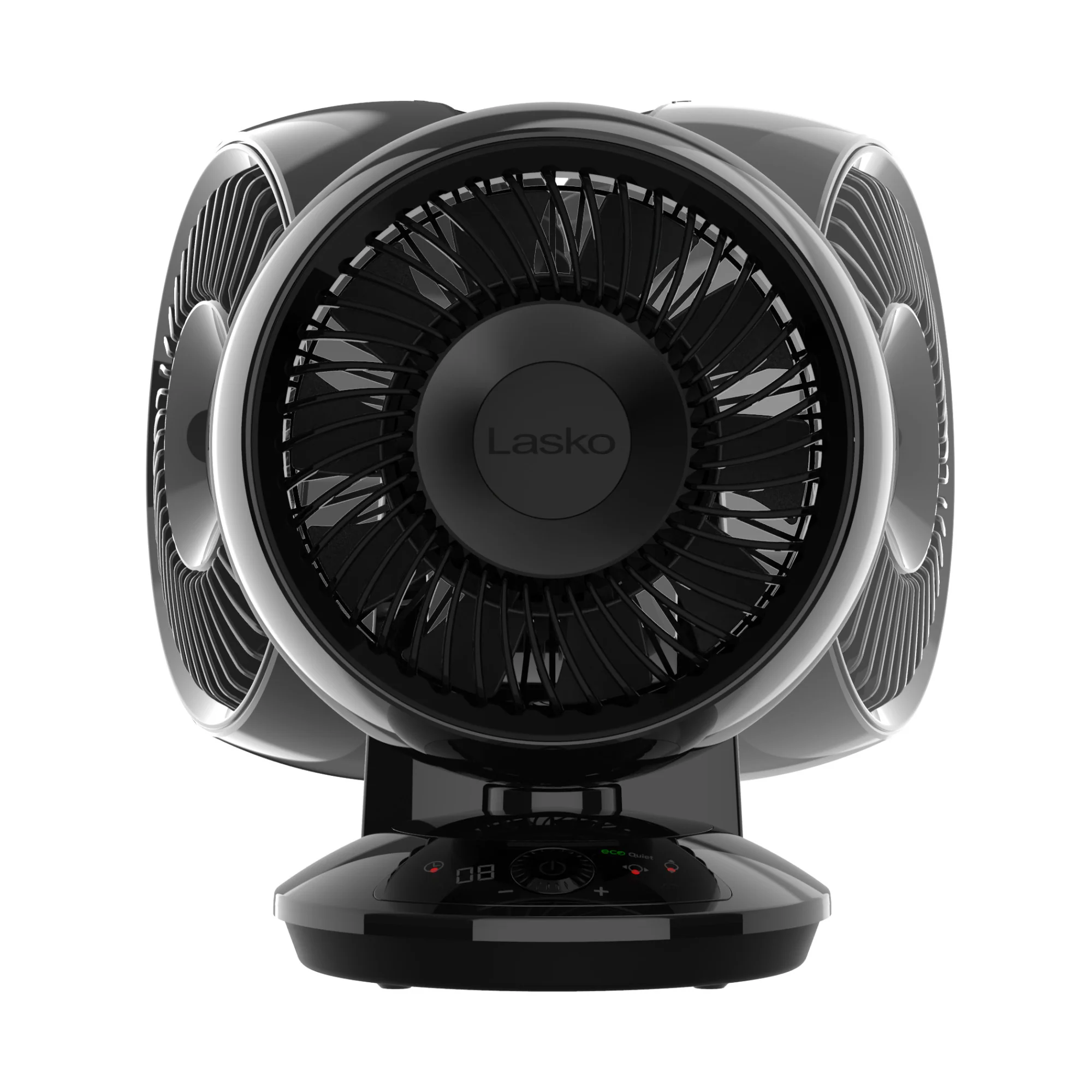 Lasko A12668 Whirlwind EcoQuiet 7" Orbital Motion 12-Speed Air Circulator Fan with Remote Control, Black - Image 8