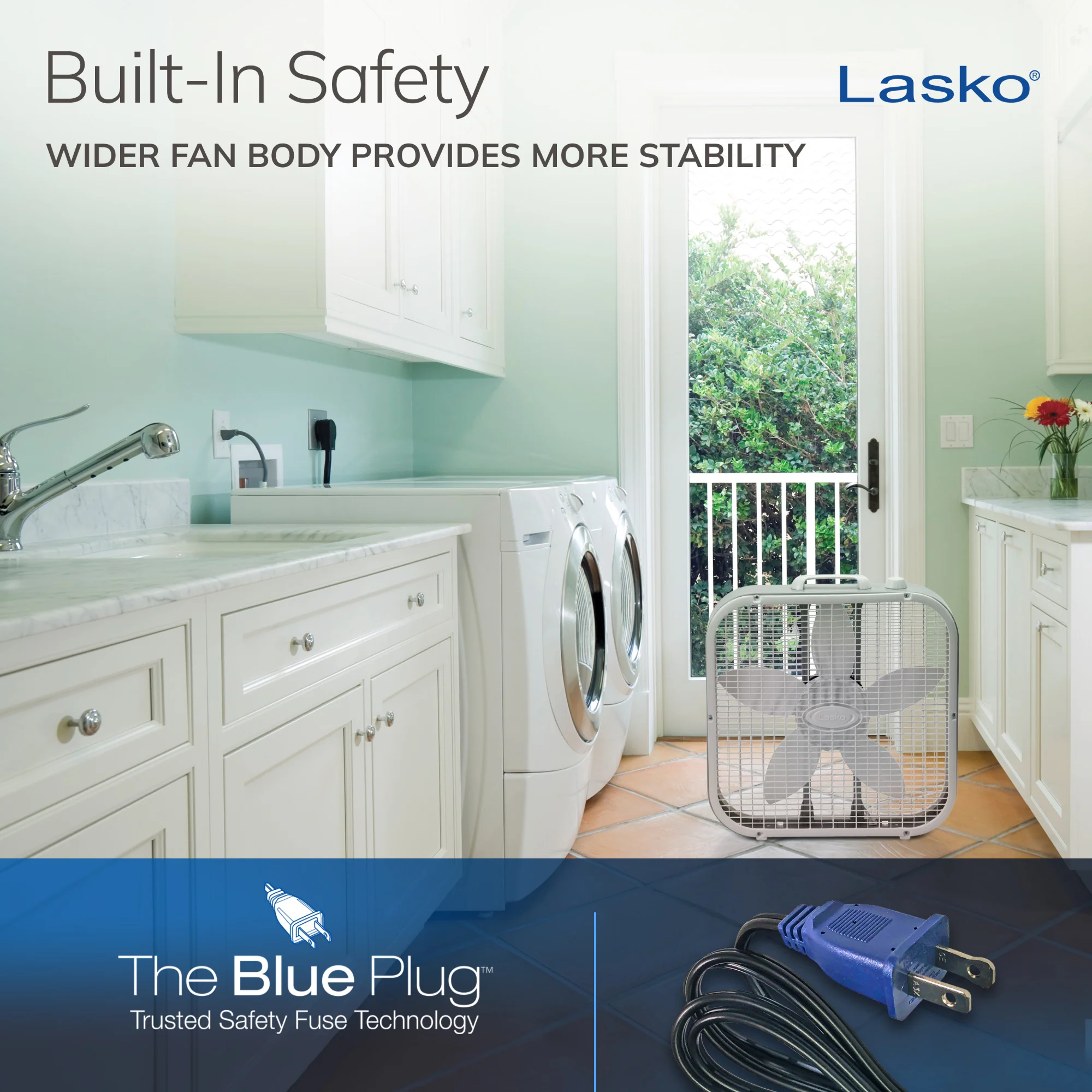 Lasko B20201 20" Box Fan with Save-Smart Technology - Image 6