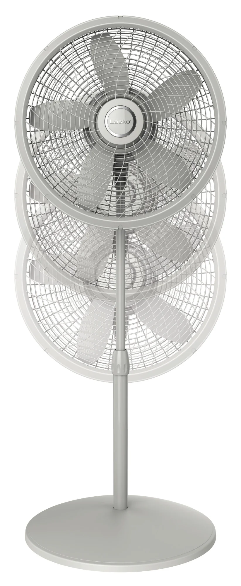 Lasko Cyclone® 18" 3-speed Pedestal Fan (white, model S18902) - Image 7