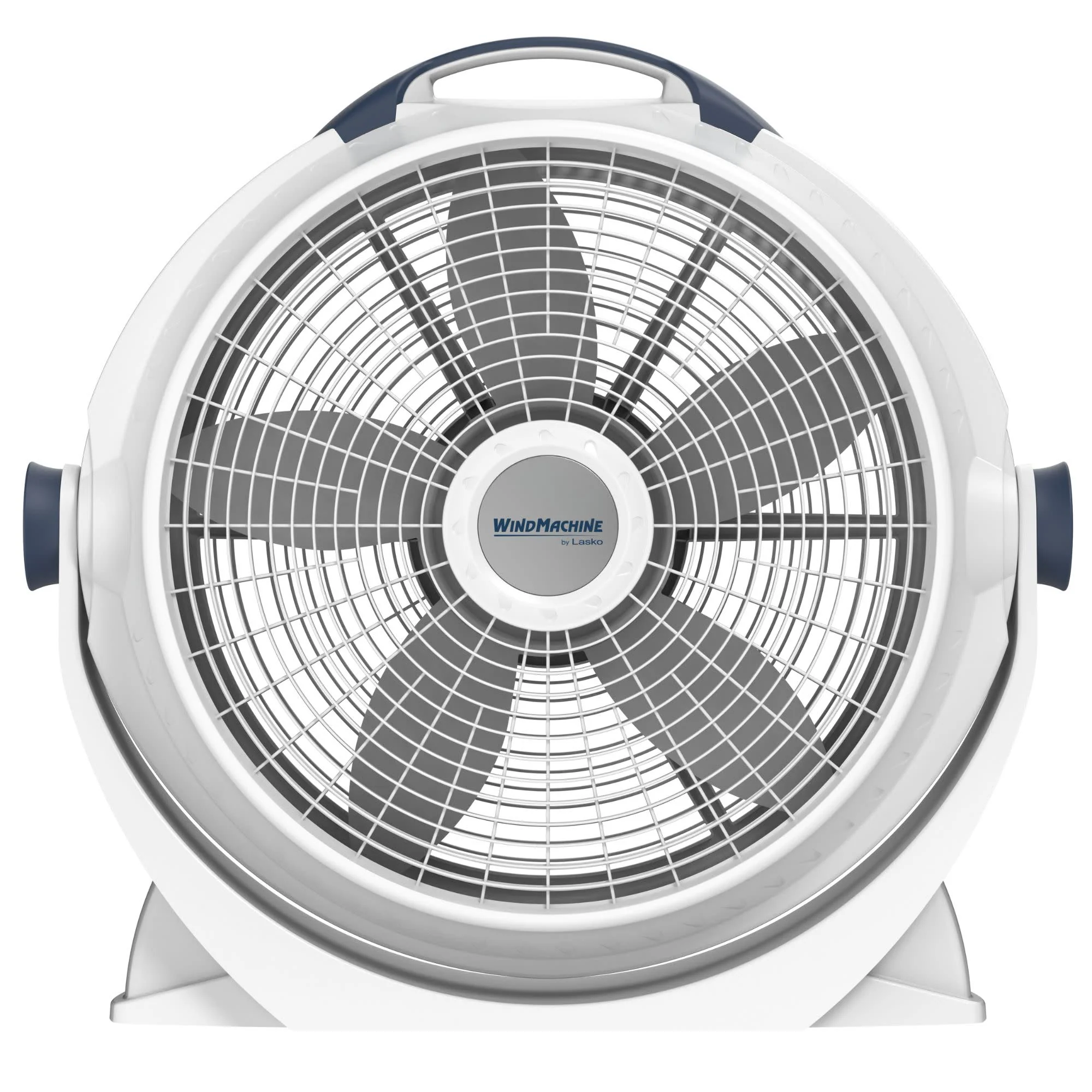 Lasko Wind Machine® 20" Air Circulator Floor Fan (3-speed, 360° airflow, light gray) - Image 8