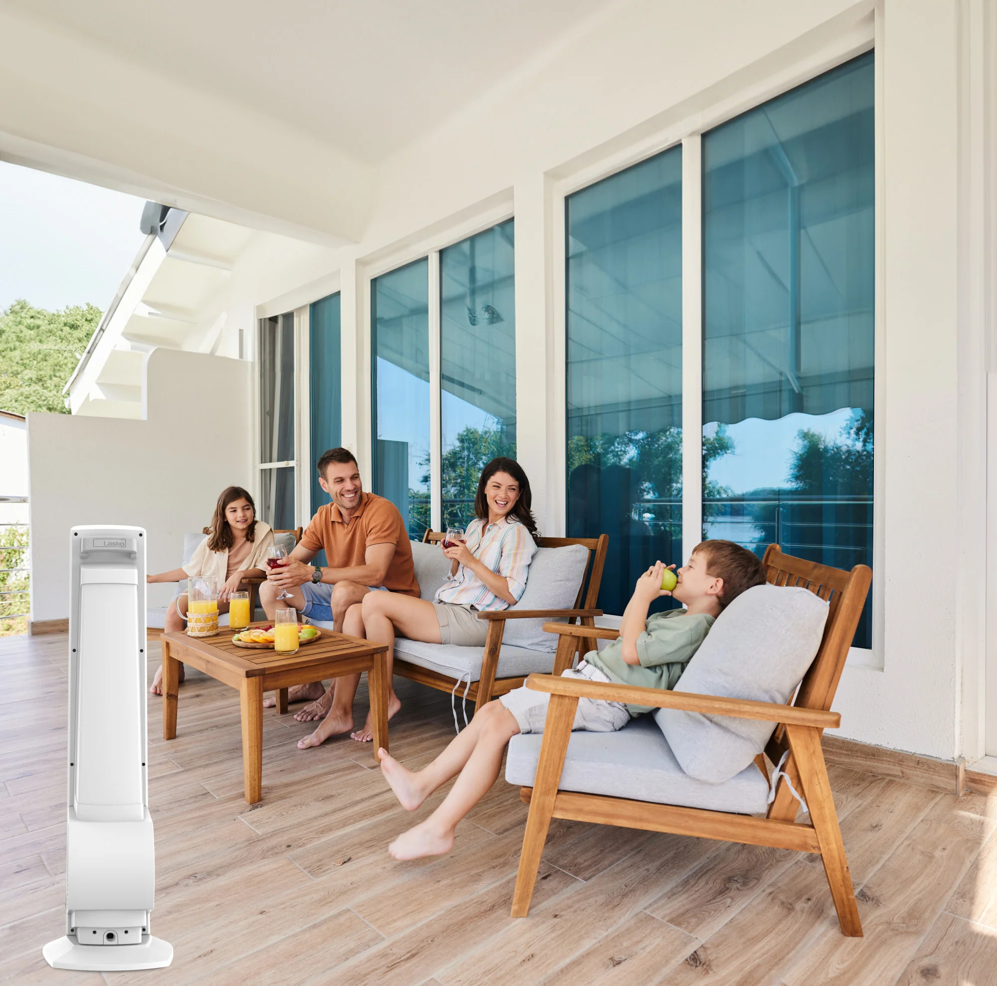 Lasko YF321 42" Misting Outdoor Tower Fan with 10-Foot Power Cord and 4 speeds: White - Image 17